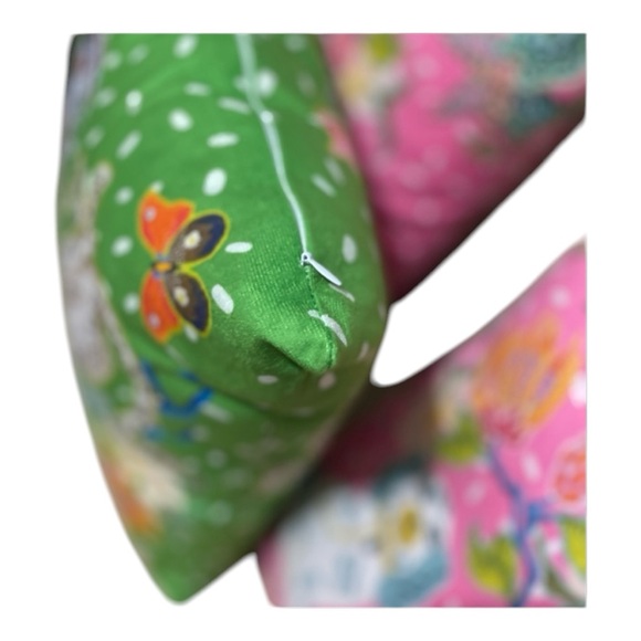 Grandmillennial Pillow Covers - Pink Staffordshire Dogs or Green Monkeys - Picture 10 of 12